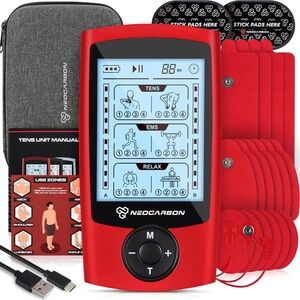 SOLD Neocarbon Tens Unit Muscle Massager Electronic Device W/Rechargable Battery